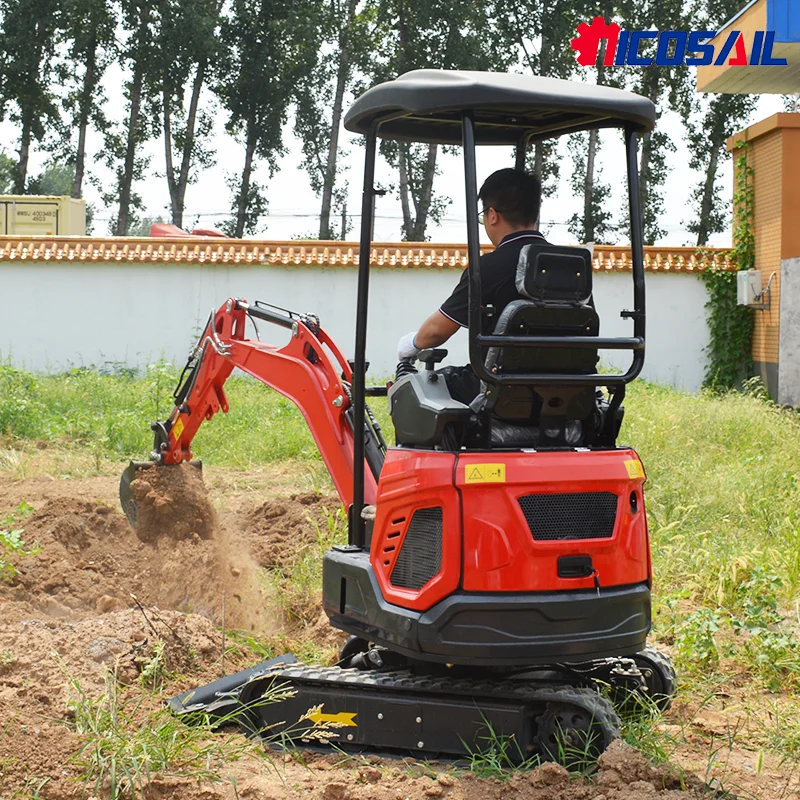 محرك حفارة المزرعة الصغيرة صغير 1.8 طن 2 طن نوع المسار مخفضة للبيع حفار حفارة هيدروليكية عالية الجودة #4