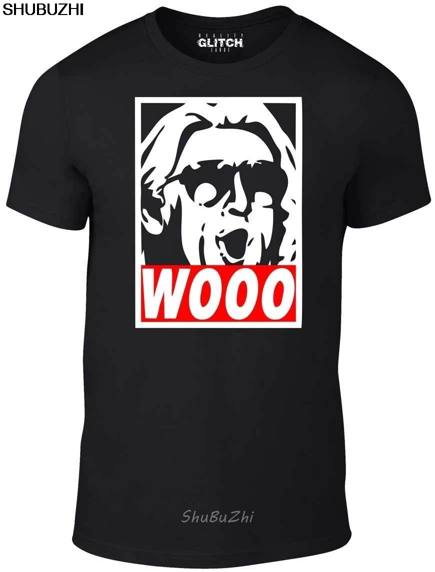 Wooo T-Shirt - Funny t shirt retro wrestling nature boy classic ric flair summer o neck tee, drop shipping cheap tee sbz3207