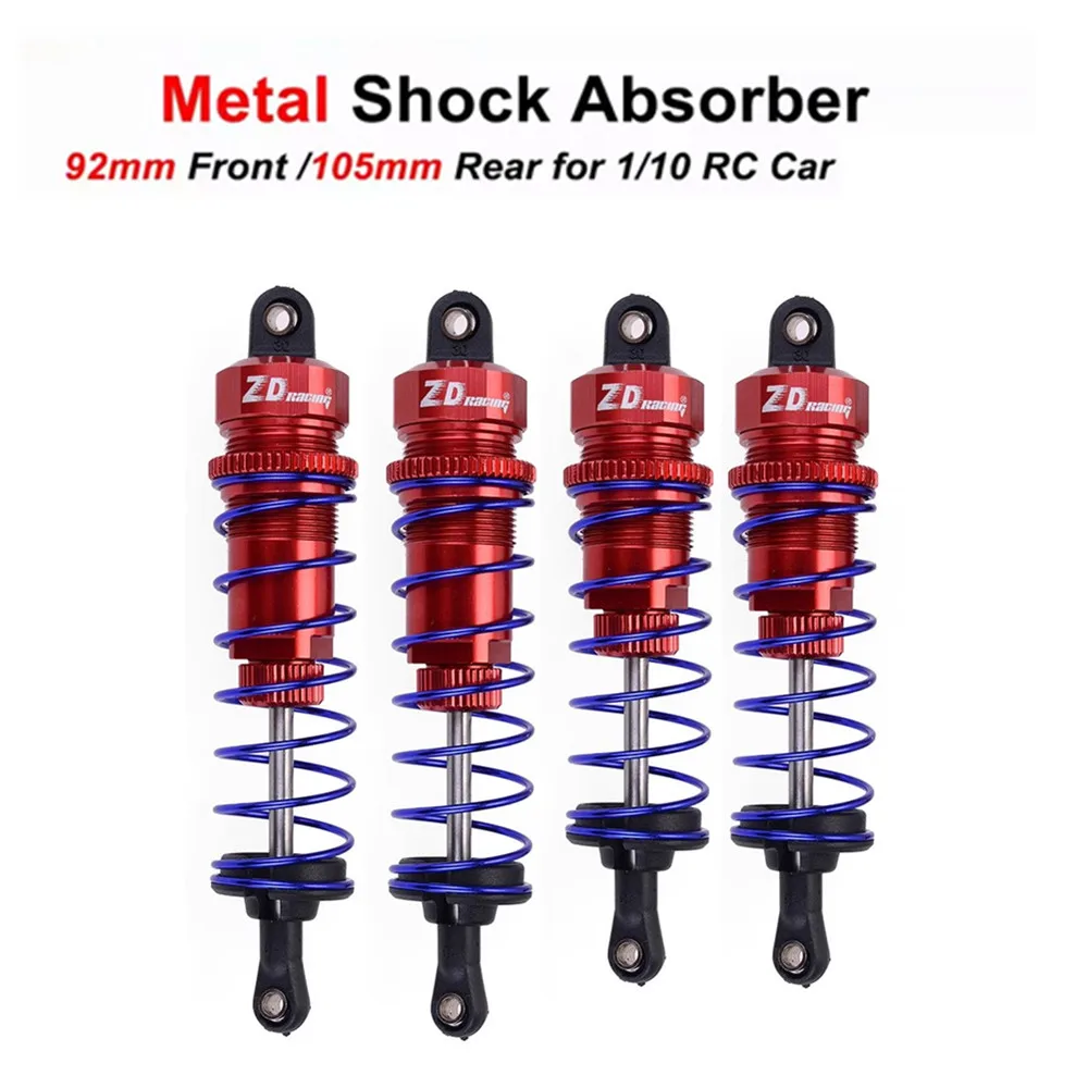 

2 шт. 92 мм передний 105 мм задний металлический амортизатор для 1/10 RC автомобиля RC Truck