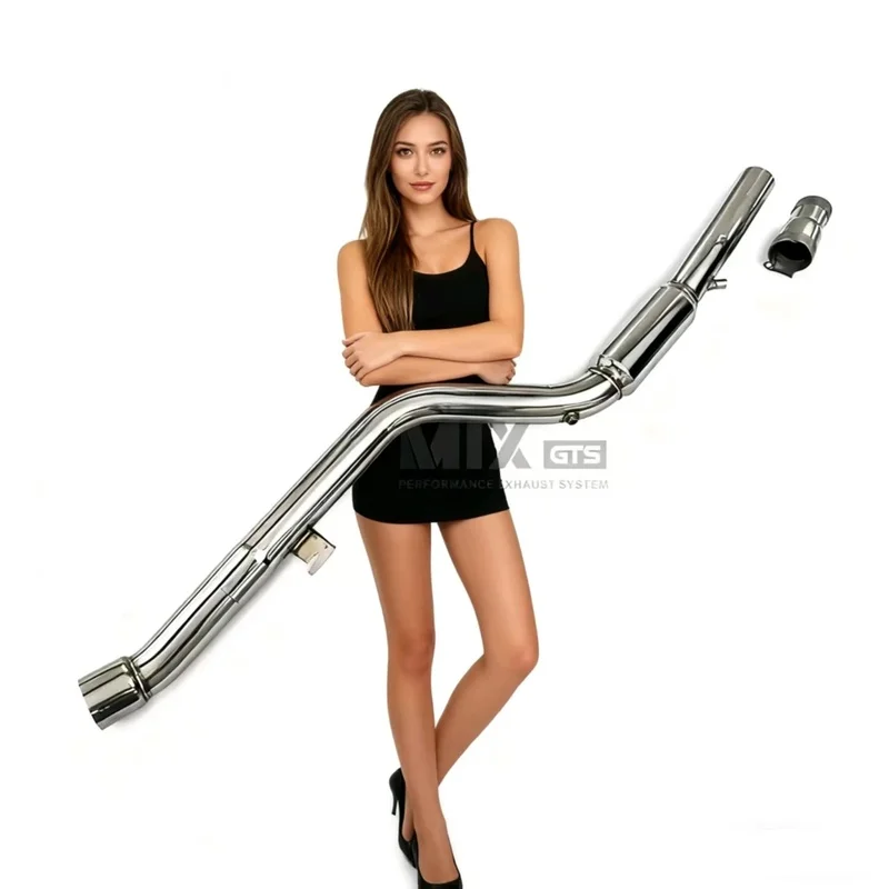 High Flow Pipe Mid-tube Resonator X3 X4 2.0T 2021-2023 Stainless Racing Performance Exhaust Perfectly Fitted