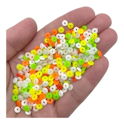 50pcs Convex Bead Round Flat Baffle Bead Blocking Block Beans Pie Type Saucer Shape Awa Fishing Group Fishing Accessories