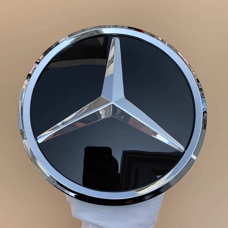 The front grille star logo badge mirror bottom 3D ABS logo for Mercedes-Benz W245 GLK 2006-12 B/V class 2005-10 G class 2008-13