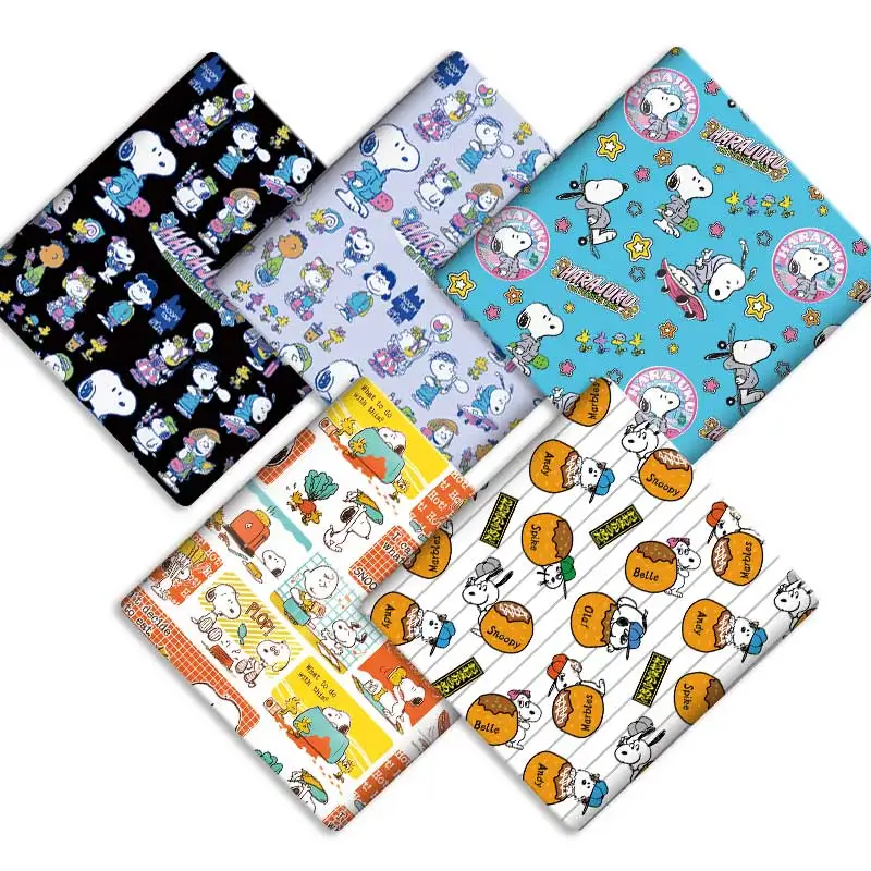 

140x50cm Cartoon DIY Fabric Handmade Sewing Patchwork Quilting Baby Dress Home Sheet Printed Fabric Sewing Kids Fabric