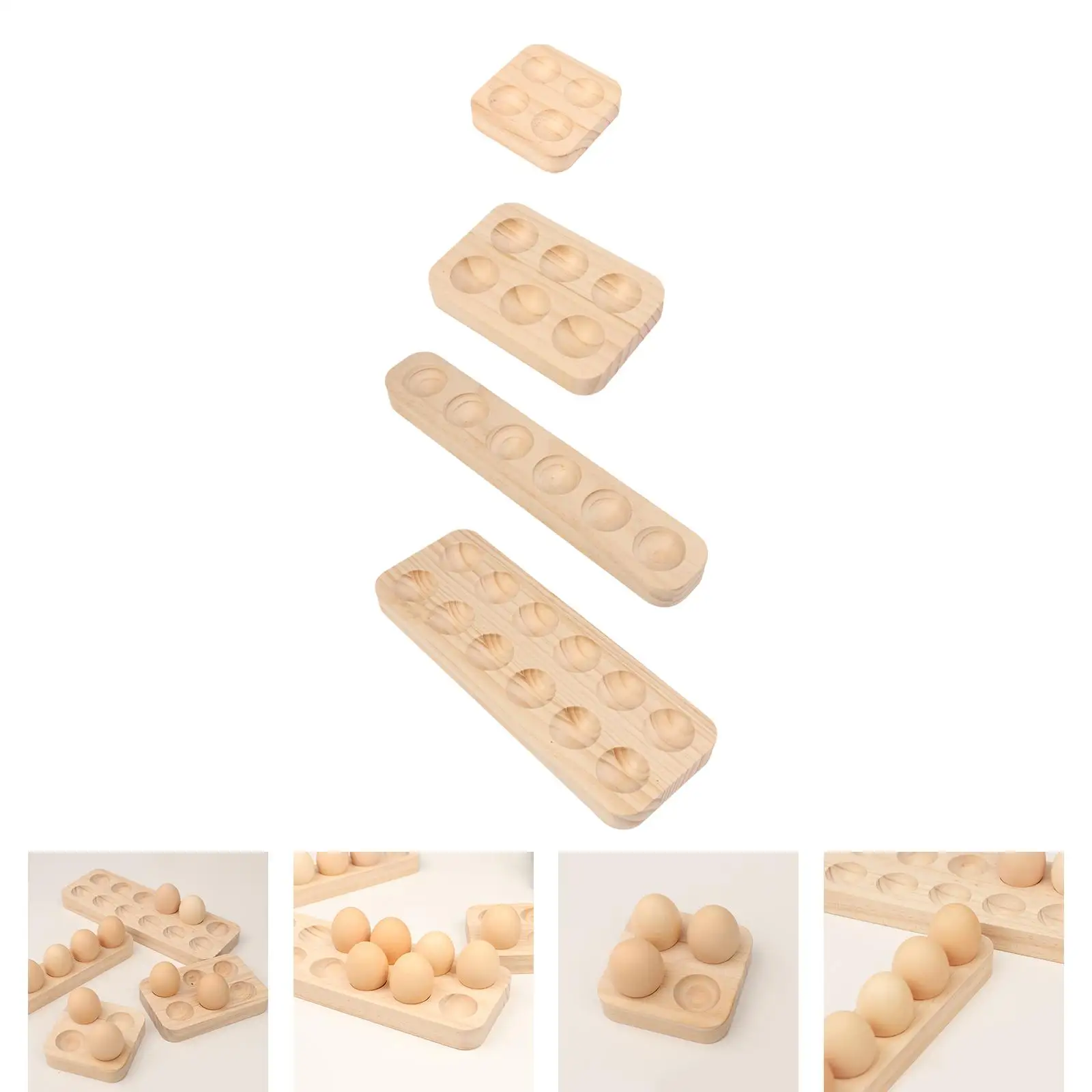 

Деревянный держатель для яиц, лоток для хранения яиц, деревянный штабелируемый контейнер для яиц, органайзер для яиц, стойка для супермаркета, настольная ресторанная кладовая