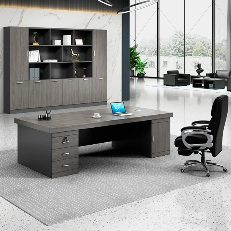 Commercial Aesthetic Designer Gaming Drawer Modern Wooden Office Desks Computer European Mesas De Ordenador Salon Furniture