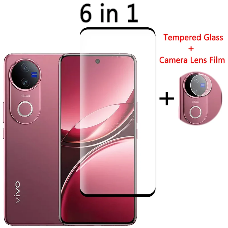

Full Cover Tempered Glass For Vivo V50 Screen Protector Camera Lens Film For Vivo V50 V 50 5G Glass For Vivo V50 Glass 6.77 inch
