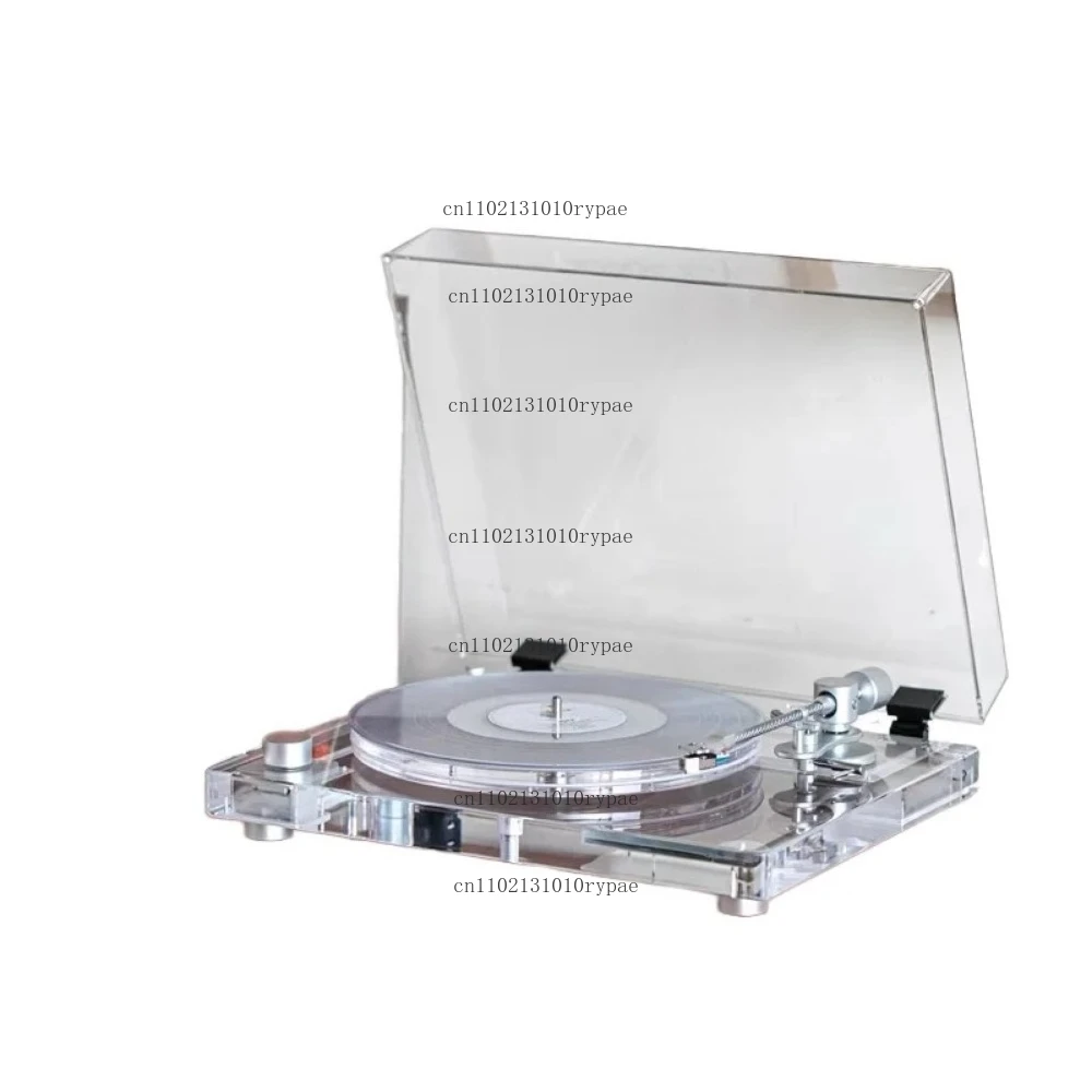 New Arrival Acrylic clear Body at Moving Cartridge Adjustable Pressure Tonearm Support BT/RCA/optic Access