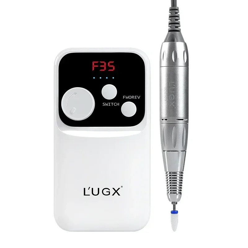 

2025 LUGX Professional 35000rpm Acrylic Cordless Electric Rechargeable Portable Nail Drill Machine