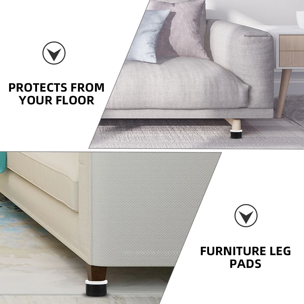 

8Pcs Non-Slip Furniture Leg Pads Plastic Booster Heightening Feet Pads for Chair Table Sofa Washing Machine Protection