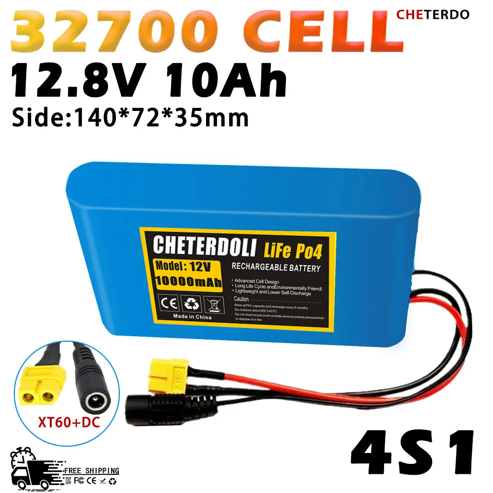 

2025 Upgraded 12.8V LiFePO4 32700 Battery Pack 10Ah-30Ah with BMS for Marine, Outdoor, RV & Off-Grid Use
