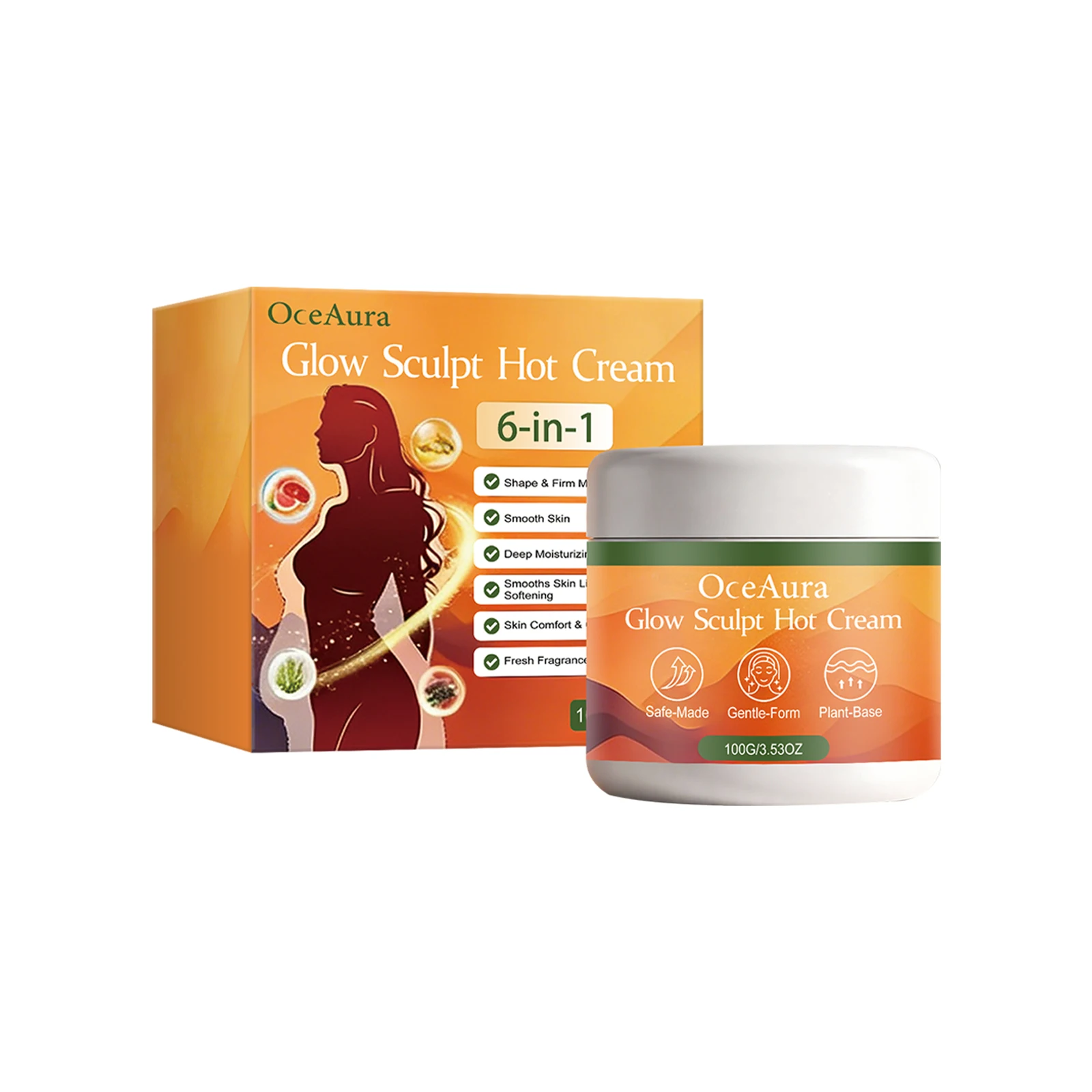 Body Care Gel, Gently Moisturizes Body Skin, Showcases Body Contours, Delicate Skin Texture Gel
