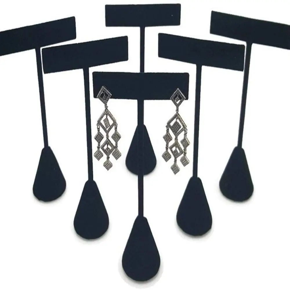 Simple T-Shape Velvet Earrings Display Rack Ins Exquisite Earrings Holder Ornaments Storage Earrings Display Stand Decoration