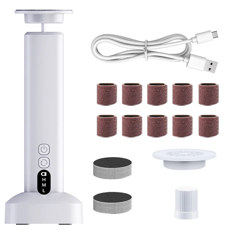 

Portable Electric Foot Heel Care Tool Pedicure tool Pedicure Feet Heels Skin Remover Cuticle File Set USB Pedicure For Men Women