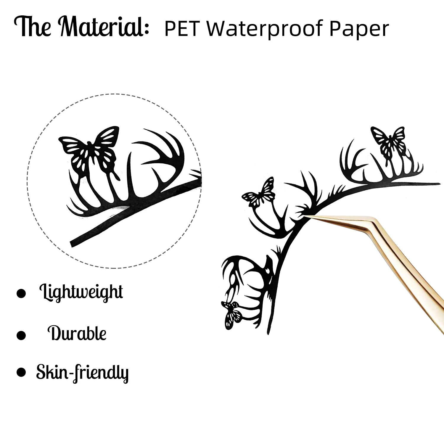Ciglia tagliate in carta con farfalla di Halloween Estensioni per ciglia a grappolo Strega gotica nera per grappolo di ciglia per feste cosplay di Halloween