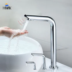 Bathroom 304 Stainless Steel Smart Sensor Basin Faucet.Automatic Touch Free Infrared Water Mixer.DC AC Control Basin Sink Taps.