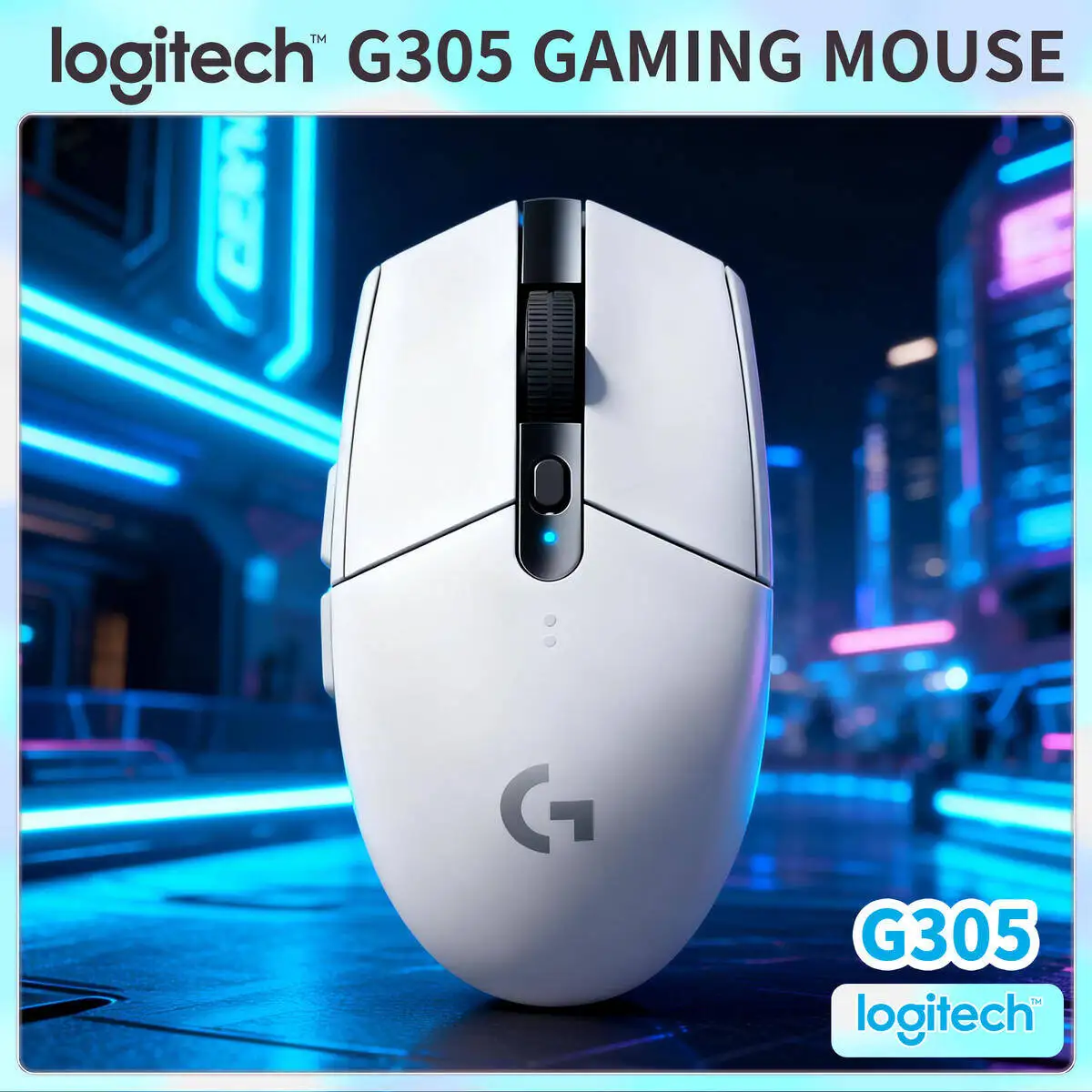 

Беспроводная игровая мышь Logitech G304, датчик HERO, 12000 точек на дюйм, 6 программируемых кнопок, длительный срок службы батареи для ПК, ноутбуков, геймеров