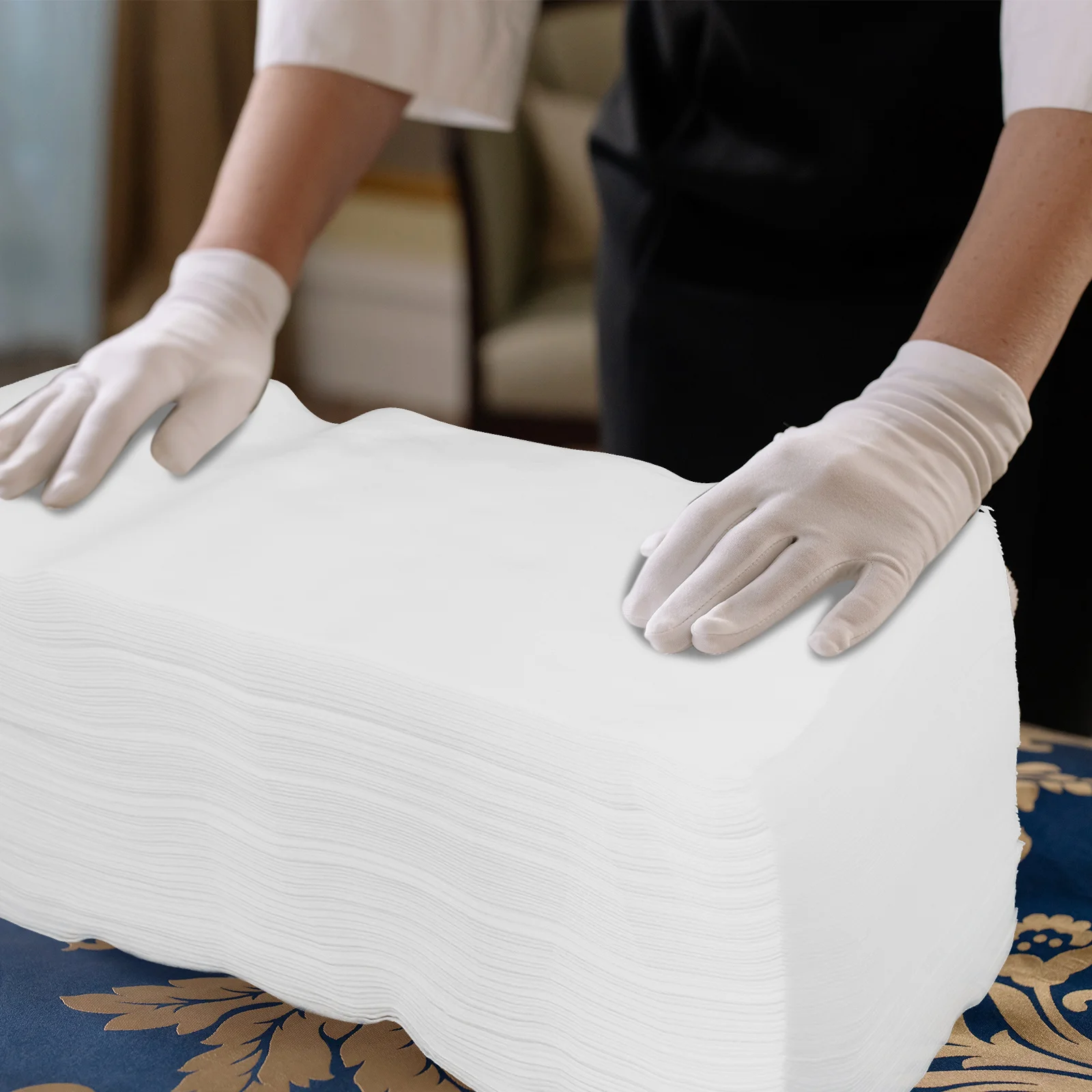 

100pcs Thickened Wood Pulp 30X70Cm Nonwoven Disposable Hand For Bathroom Restaurant Party Guest Towels Spa Hair Towel Salon Gym