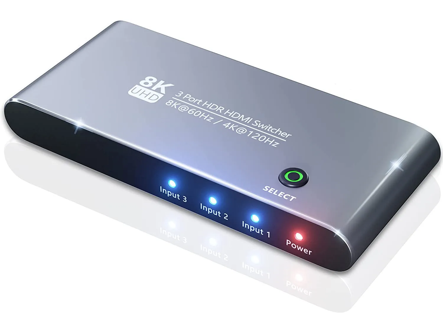 

Ultra HD ​Switch 3 Port HDMI-compatible 2.1 Switcher Box 3 in 1 Out 48Gbps Bandwidth 8K@60Hz 4K@120Hz HDCP2.2/2.3 for PS5 Xbox X