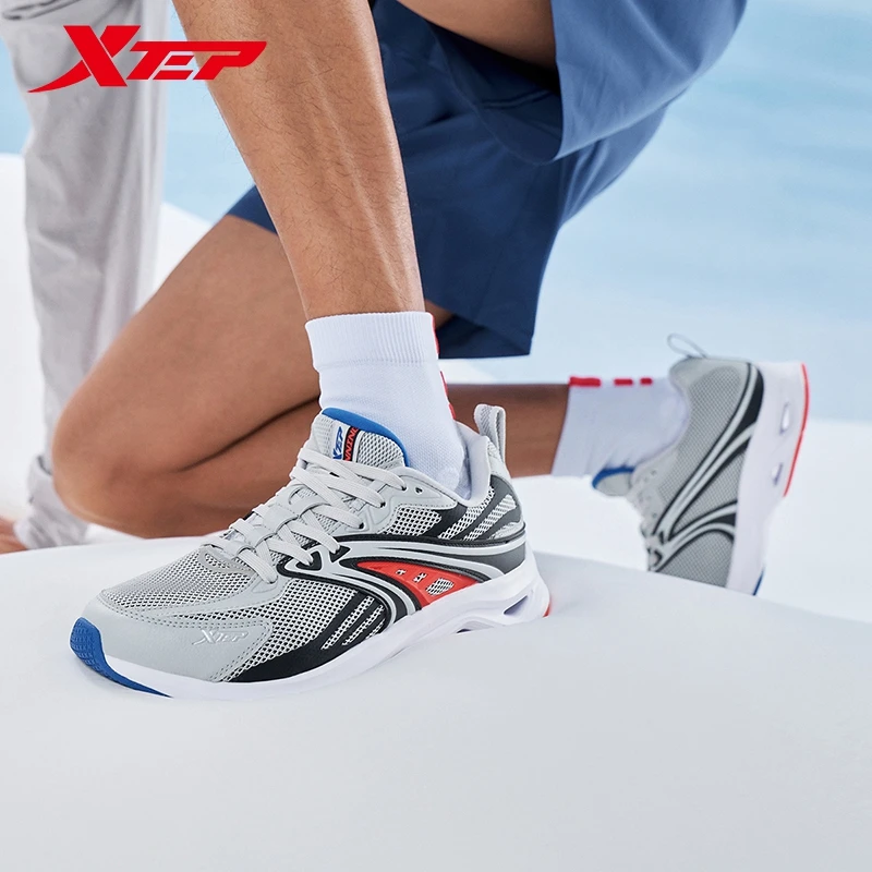 Xtep Dynamic Foam Running Shoes For Men 2024 Autumn Cushioning Sports Shoes  Non-Slip Sneakers 876319110122