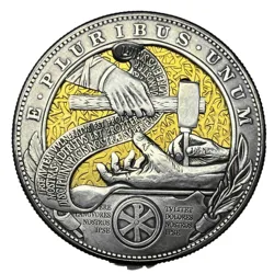 Movable Mechanism Coin The Savior`s Hand Roman Booteen Art Hobo Nickel Magic Coin Collectible All Saints' Day/Christmas Gifts