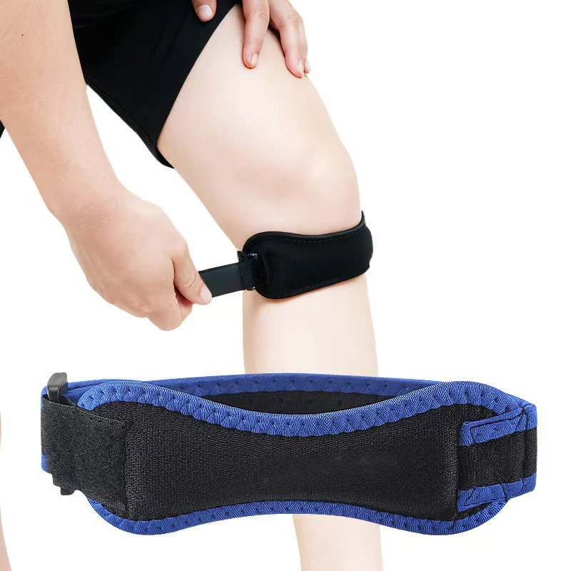Knee Patellar Tendon Knee Support Strap Brace Adjustable Shock Absorption Compression Knee Pad Sleeve For Basketball