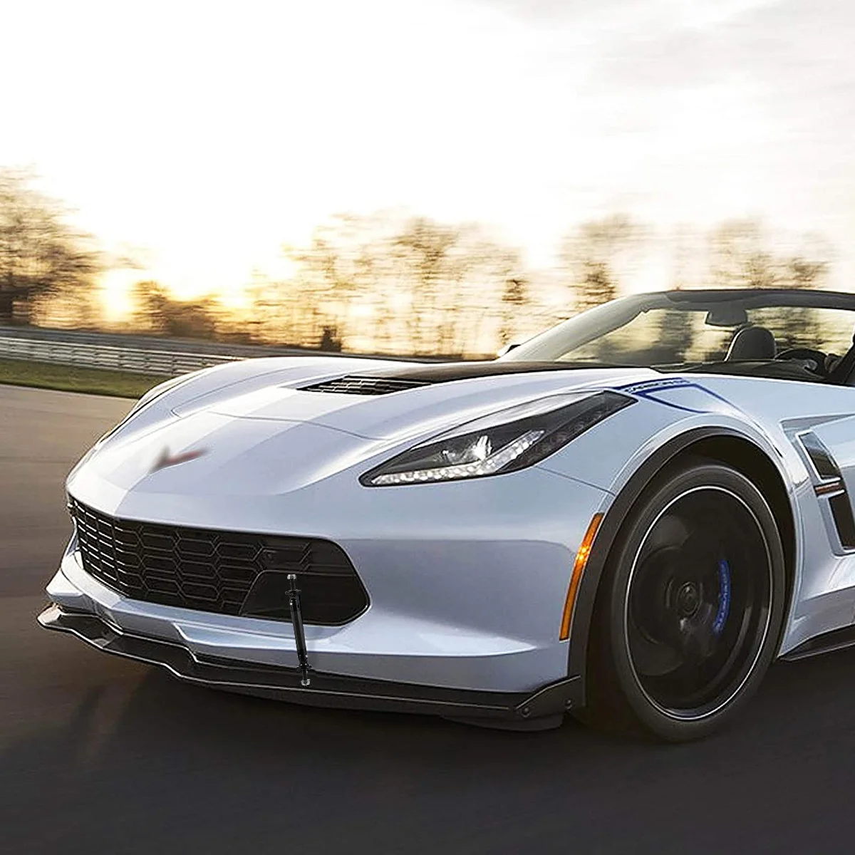 

1Pcs Car Modification Front Lip Universal Bumper Bar Adjustable Protector Rod Easy Install Strut Support Lightweight Aluminum