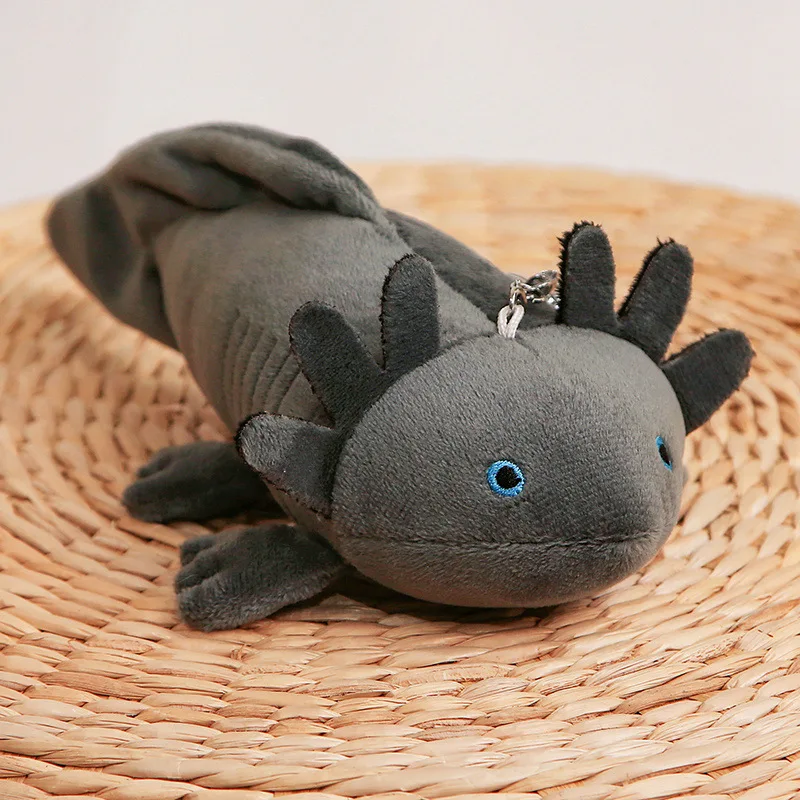 22 cm kleiner Axolotl-Plüsch-Schlüsselanhänger, Mini-süßer Salamander, Stofftier, Stofftier, Newt Kawaii, Taschenanhänger, Dekoration – Detail 13