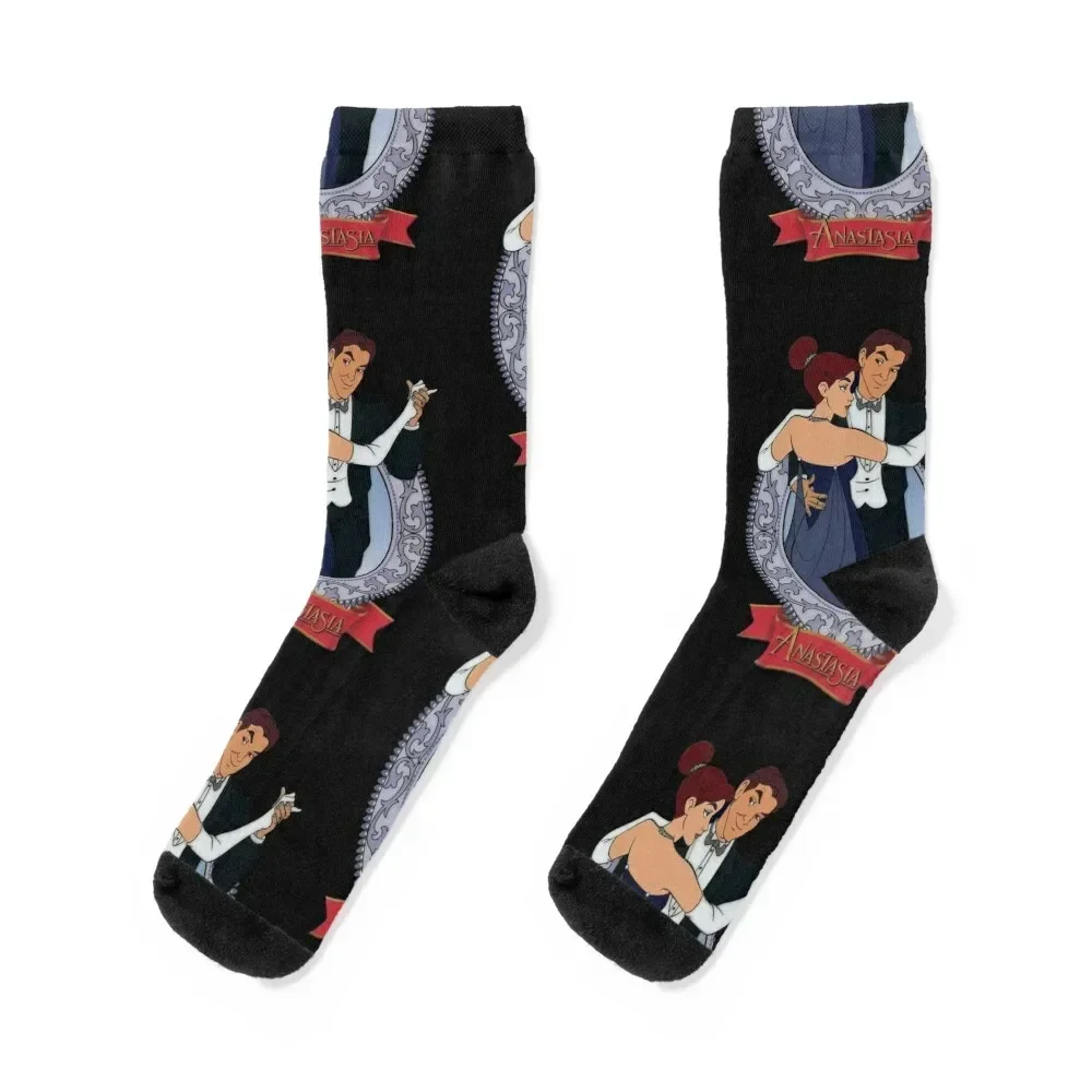 

Princess Anastasia - Once upon a December Socks gift with print bright garter retro Socks For Man Women's