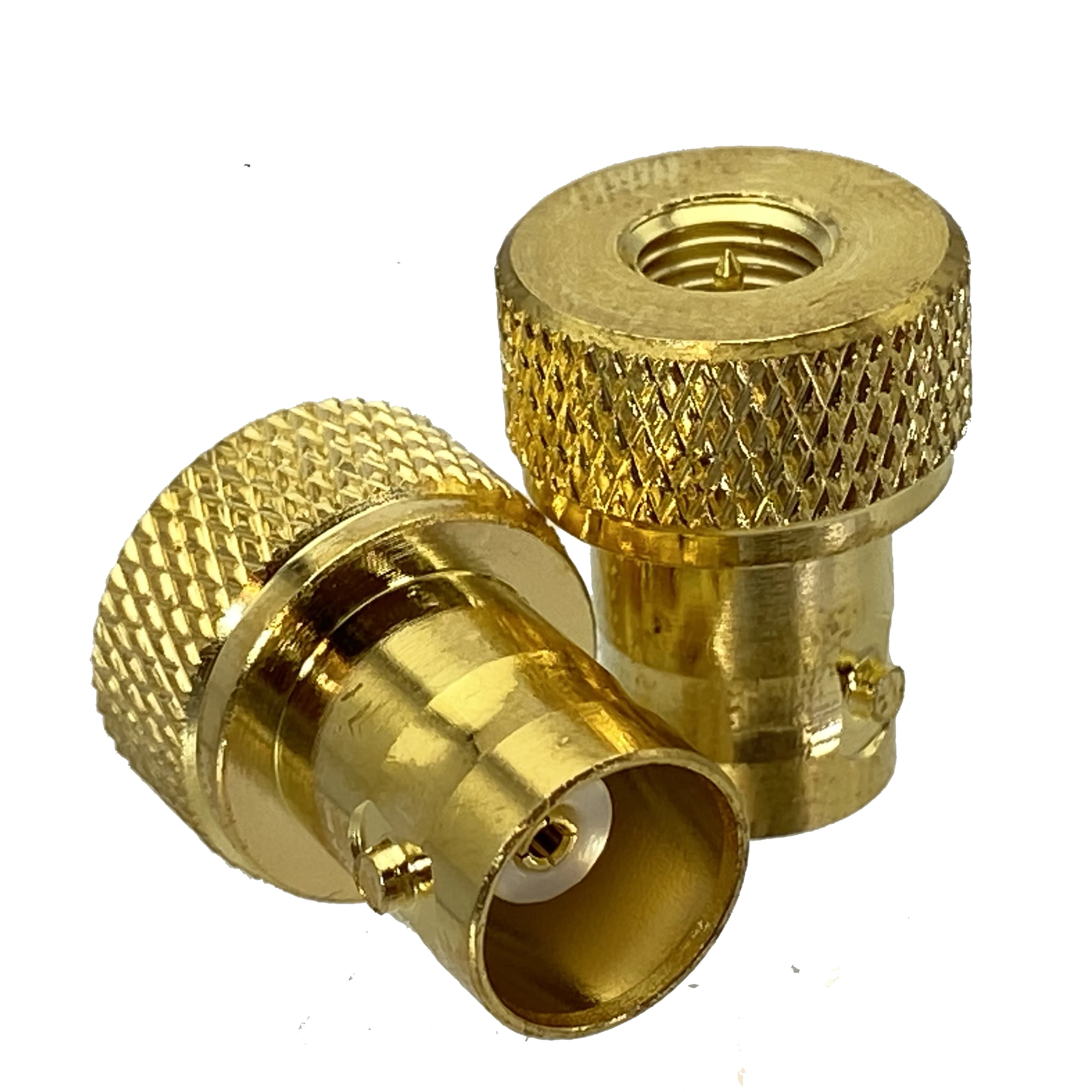 BNC Female Jack to SMA Male Plug Gold Plated Straight Connector, RF Coaxial Connector, Wire Terminals