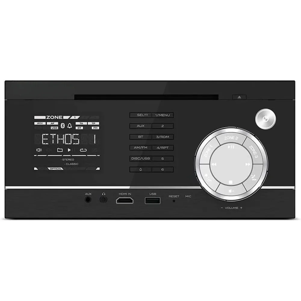 Entertainment System, 260W, 3-Zone Audio, Bluetooth Enabled, Built-In CD/DVD Player, AM/FM Radio