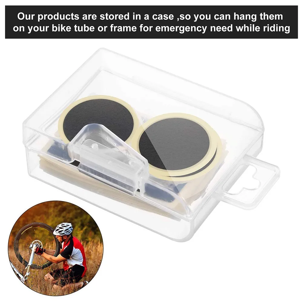 

Repair Tire Patch Resilient Rubber Tools Tube 28pcs Bicycle Bike Glueless Highly Elastic Puncture High Quality