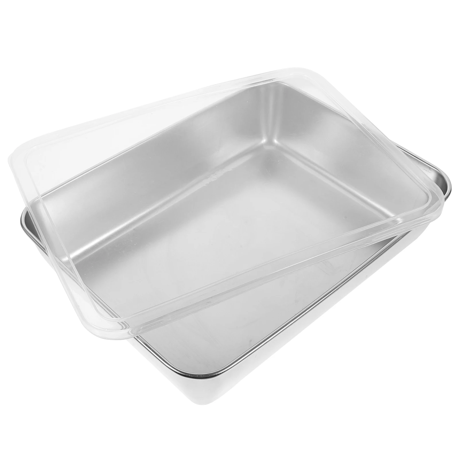 

Stainless Steel Food Grade Cold Dish Plate Tiramisu Serving Tray for Home Restaurant Smooth Surface Long Lasting Elegant
