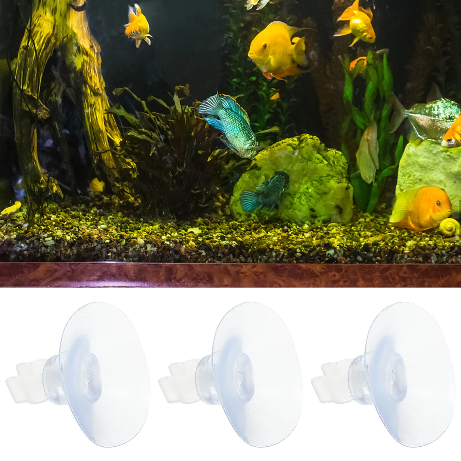 

10pcs 4Mm Aquarium Suction Cups Fish Tank Airline Tube Holders Clips Clamps Detachable Easy Install Strong Adsorption