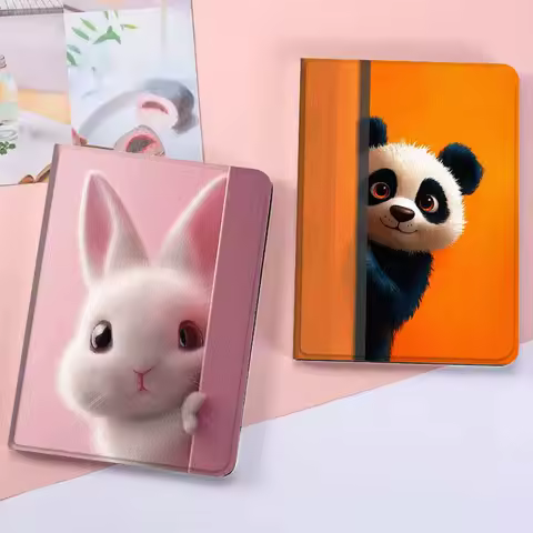 Panda Rabbit Cartoon Cute Art For Xiaoxin Lenovo Tab Pad K11 K10 M10 P11 3rd Plus Pro Legion Y700 Y900 Gen4 2 Tablet Case Gift