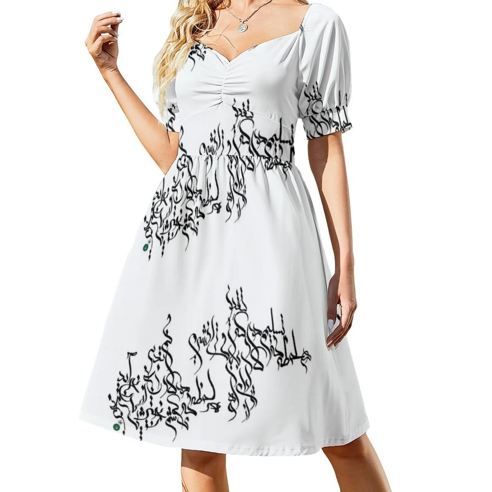 "أنا أستسلام إلى القدر...."-Rumi.V1 فستان حفلات الشارع الشهير للسيدات ملابس نادي مطبوعة عصرية للخط الأنثوي #2