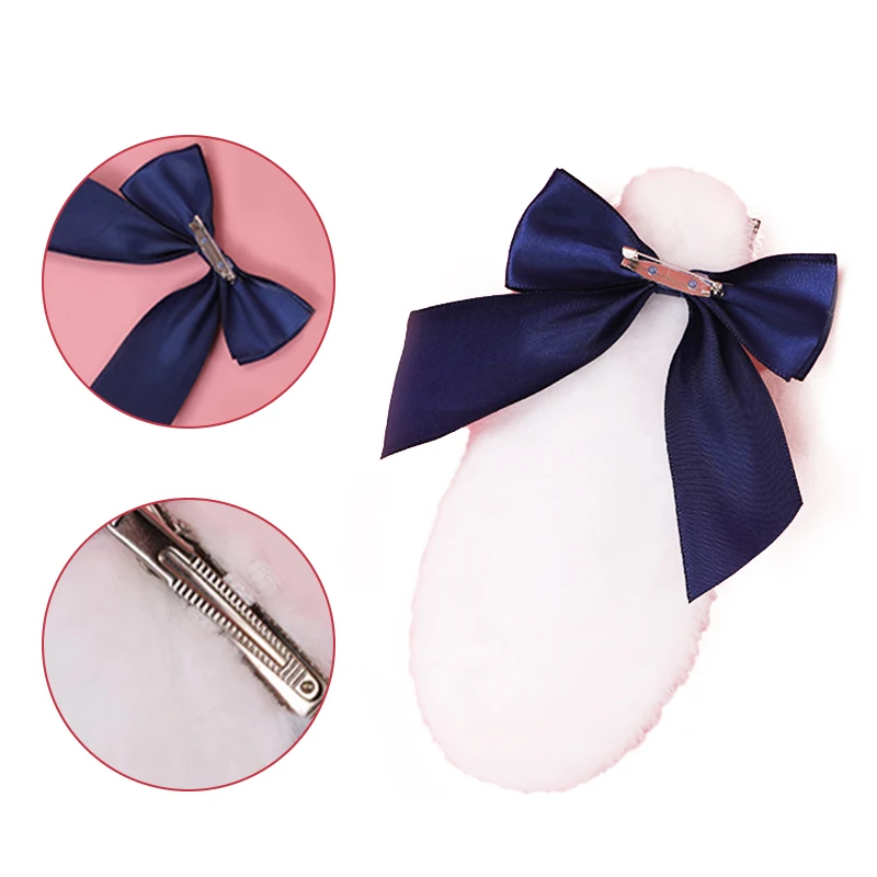 Bandes de cheveux longues oreilles de lapin en peluche pour filles, vêtements de sauna, accessoires de robe, cosplay Lolita pour femmes