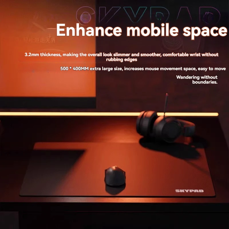 Skypad3.0 Mouse Pad Cloud Glass Gaming Mousepad Waterproof Smooth Surface Upgrade Coated Desk Mat for FPS Valorant Copy Version