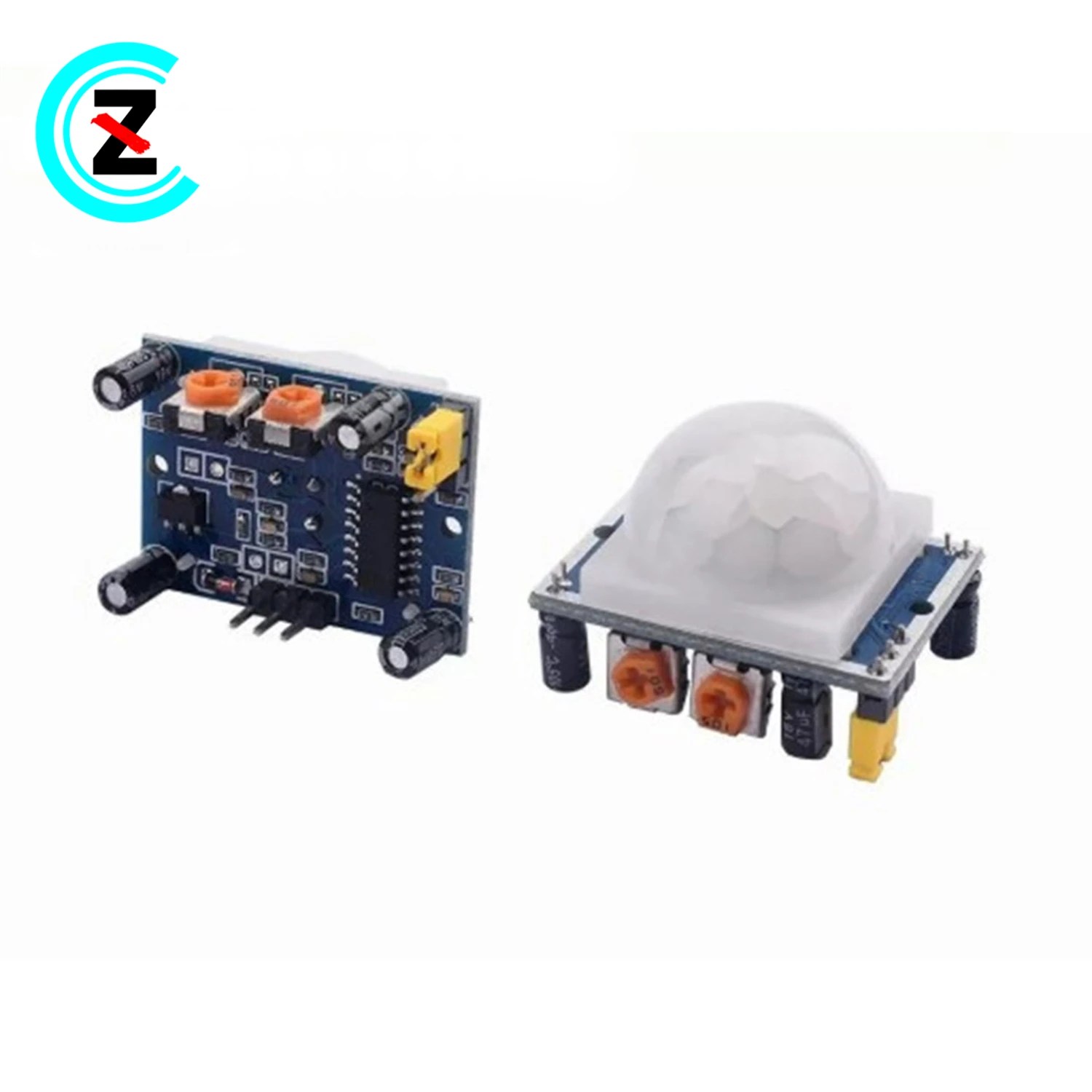 HC-SR501 human body infrared sensor module. Pyroelectricity. The sensor