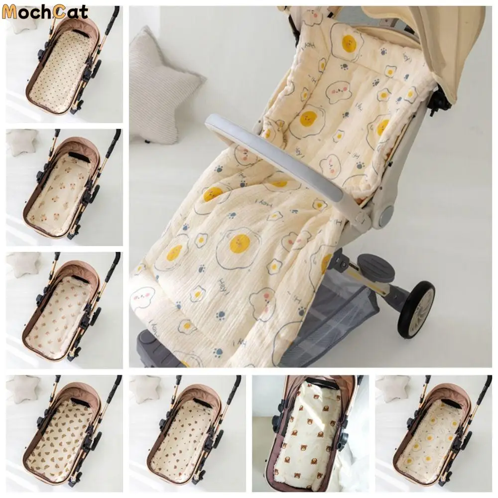 Cartoon Pattern Baby Stroller Cushion Stroller Accessories Seat Liner Pushchair Car Mat Car Seat Baby Seat Cushion