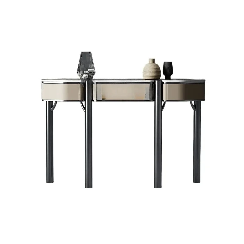 

TQH rock slab entrance table modern simple living room entry end view table aisle corridor high-end entrance cabinet