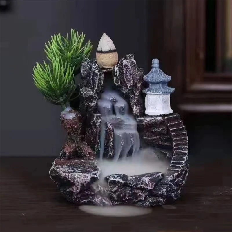 Delicate Resins Backflows Incenses Burners for Spiritual &Tranquilitys Living M6CE