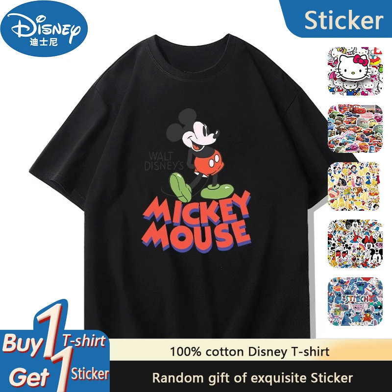 

Disney Mickey Mouse Half-sleeved T-shirt for Boys and Teenagers Disney Joint T-shirt for Boys Girls Summer Short Sleeves Popular