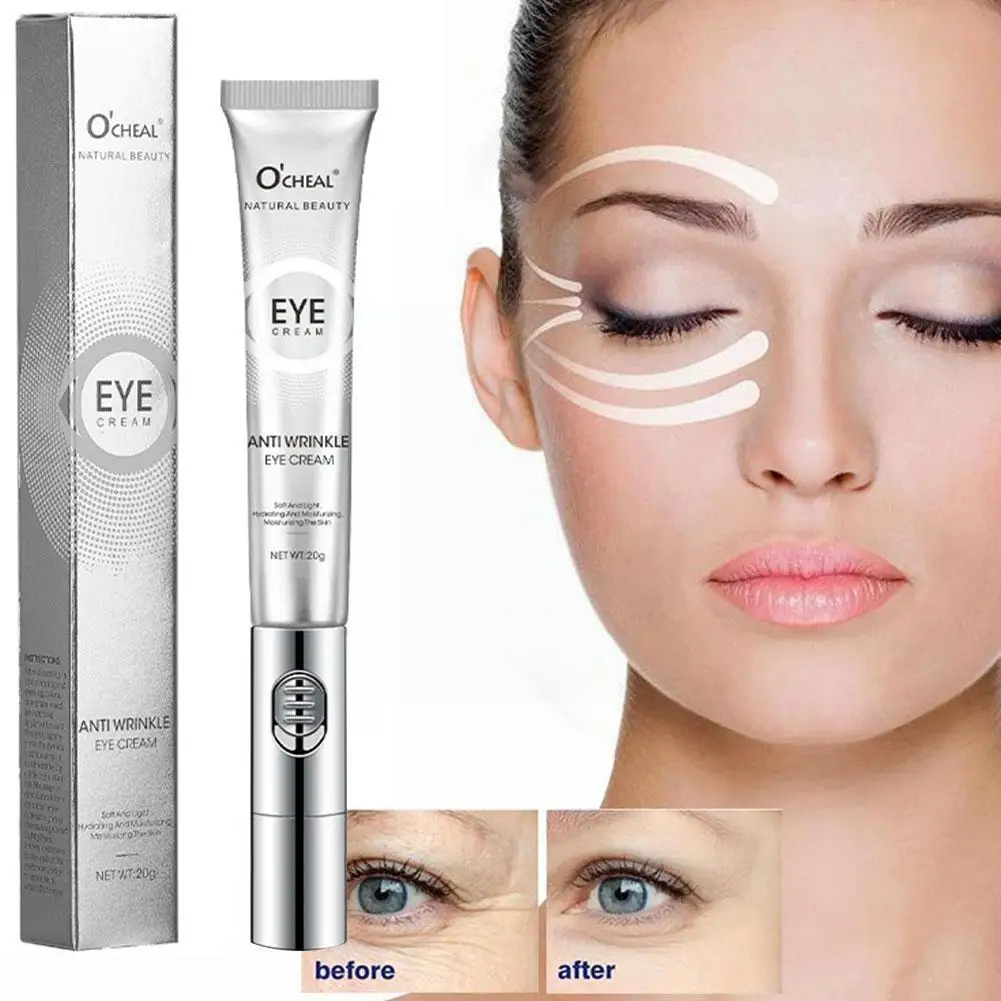 Crème électrique pour les yeux à l'acide hyaluronique, 20g, essence hydratante, soins oculaires, éclairante, anti-bouffantes, gel déformable, B3U0