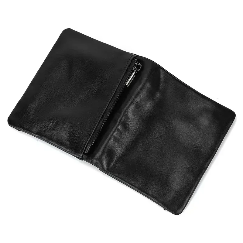 New Fashion Business Men's Wallets Genuine Leather Crazy Horse Leather Short Organizer Wallet Boy Brand Luxury Card Holder Purse