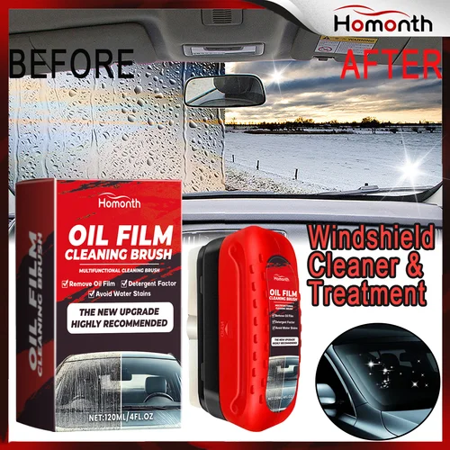 Limpiador de parabrisas de coche, tratamiento de vidrio de 120ml, eliminador de manchas de agua, repelente de lluvia, revestimiento antiniebla para una conducción segura, líquido de lavadora