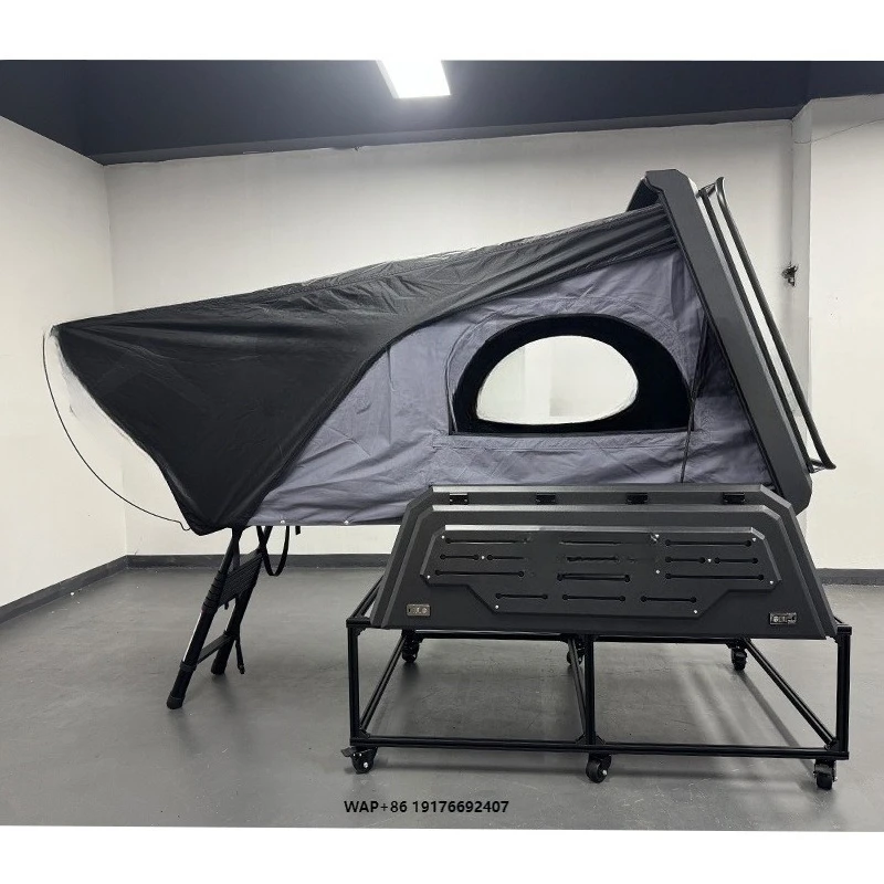 SNDN New Style Canopy Roof Top Tent Hard Shell Aluminum Pickup Truck Outdoor Camping Pickup Camper Rooftop Tent 3-4 Person