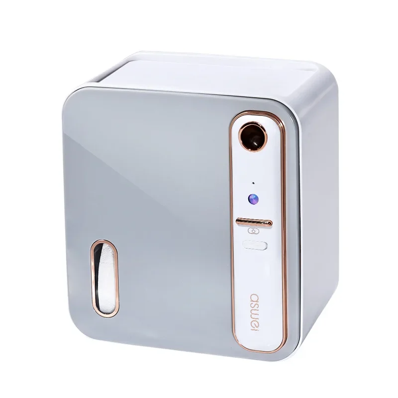 Smart tissue box storage rack toilet paper toilet paper roll paper box without punching paper towel holder toilet paper holder