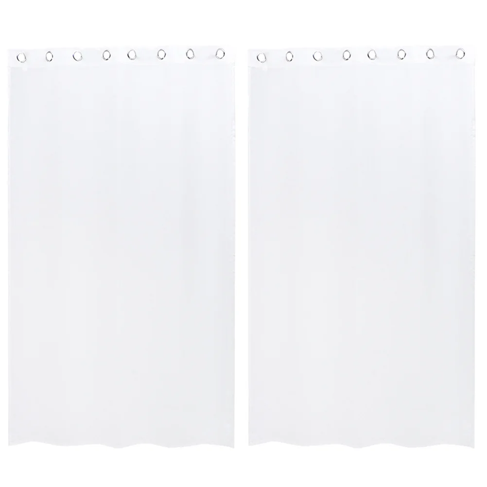 

2Pcs Waterproof Outdoor Privacy Curtain Polyester Fabric for Bathroom Living Room Bedroom Decorative Window Drape