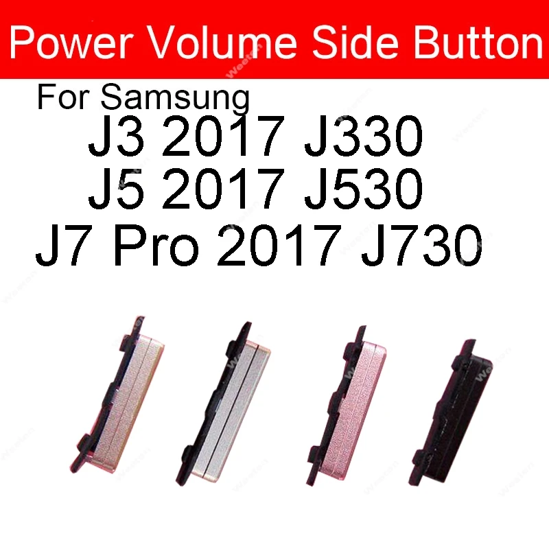 Do Samsung Galaxy S3 i9300 S7 Edge J5 J7 2016 J510 J710 / J3 J5 J7 2017 J730 J530 J330 Głośność Zasilanie Włączanie Wyłączanie Przycisk boczny Klucz