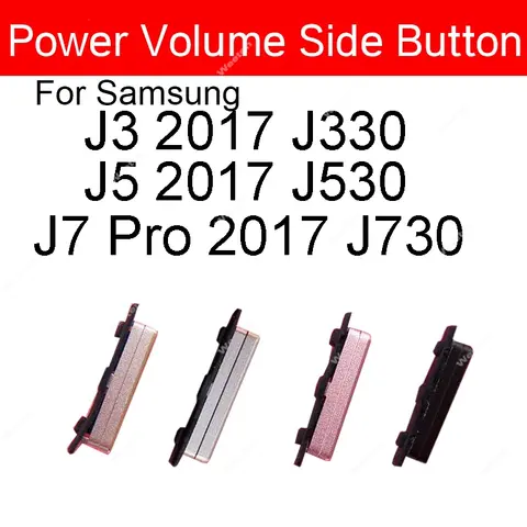 For Samsung Galaxy S3 i9300 S7 Edge J5 J7 2016 J510 J710 / J3 J5 J7 2017 J730 J530 J330 Volume Power On Off Side Button Key